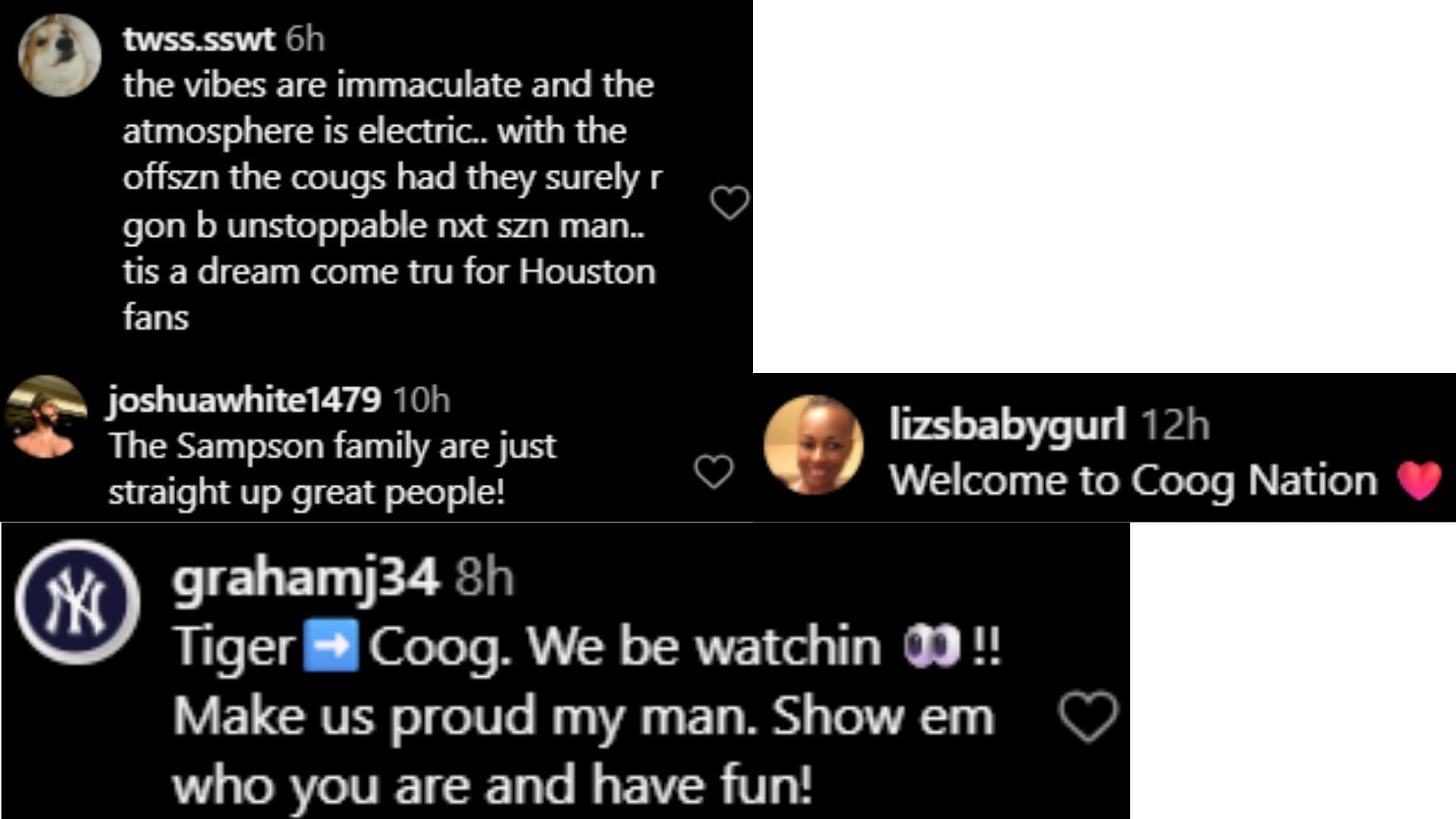 Fans react as Isiah Harwell links up with Kelvin Sampson and more ahead of freshman season (image credit: instagram/uhcougarmbk)